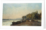 On the Bridge at Suresnes in Autumn by Albert-Charles Lebourg