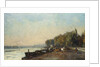On the Bridge at Suresnes in Autumn by Albert-Charles Lebourg