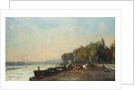 On the Bridge at Suresnes in Autumn by Albert-Charles Lebourg