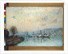 From the Boathouse, outskirts of Rouen by Albert-Charles Lebourg