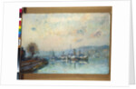 From the Boathouse, outskirts of Rouen by Albert-Charles Lebourg