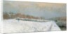 Port de Bercy, Winter by Albert-Charles Lebourg