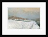 Port de Bercy, Winter by Albert-Charles Lebourg