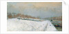 Port de Bercy, Winter by Albert-Charles Lebourg