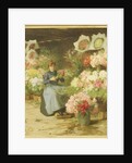 Flower Seller in front of the Madeleine Church by Victor Gabriel Gilbert
