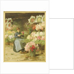 Flower Seller in front of the Madeleine Church by Victor Gabriel Gilbert