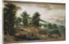 An Extensive Landscape with Cottages in the Foreground, 1561 by Jacob Grimmer