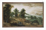 An Extensive Landscape with Cottages in the Foreground, 1561 by Jacob Grimmer