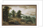 An Extensive Landscape with Cottages in the Foreground, 1561 by Jacob Grimmer