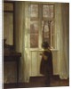 A Girl Standing at a Window by Carl Holsoe