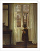 A Girl Standing at a Window by Carl Holsoe