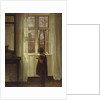 A Girl Standing at a Window by Carl Holsoe