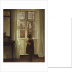 A Girl Standing at a Window by Carl Holsoe