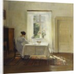 A Woman Seated at a Table by a Window by Carl Holsoe