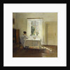 A Woman Seated at a Table by a Window by Carl Holsoe