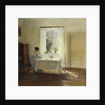 A Woman Seated at a Table by a Window by Carl Holsoe