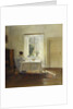 A Woman Seated at a Table by a Window by Carl Holsoe