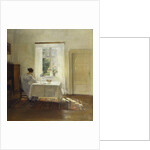 A Woman Seated at a Table by a Window by Carl Holsoe