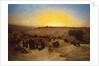 Pilgrims worshipping outside Jerusalem by Charles Theodore (1814-88) Frere