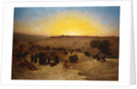 Pilgrims worshipping outside Jerusalem by Charles Theodore (1814-88) Frere