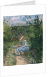 Jeanne in the Garden, Pontoise, c.1872 by Camille Pissarro