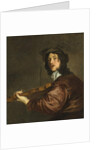 A man playing a violin, possibly a portrait of the artist by Peter Lely