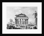 The Temple of Juno at Paestum by Luigi Balugani