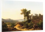 Trasimeno: A View of Lake Trasimeno, Italy, 1874 by Guido Agostini