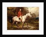 Portrait of Thomas Conolly, seated on a dappled grey hunter by William Osborne