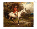 Portrait of Thomas Conolly, seated on a dappled grey hunter by William Osborne