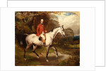 Portrait of Thomas Conolly, seated on a dappled grey hunter by William Osborne