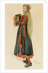 Lisbeth Playing the Accordian, 1909 by Carl Larsson