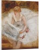 Ballerina Reading Le Figaro, c.1885 by Henri Gervex