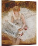 Ballerina Reading Le Figaro, c.1885 by Henri Gervex