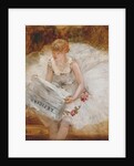 Ballerina Reading Le Figaro, c.1885 by Henri Gervex