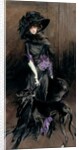 Portrait of the Marchesa Luisa Casati with a greyhound, 1908 by Giovanni Boldini