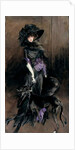 Portrait of the Marchesa Luisa Casati with a greyhound, 1908 by Giovanni Boldini