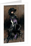 Portrait of the Marchesa Luisa Casati with a greyhound, 1908 by Giovanni Boldini