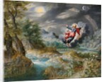 God creating the sun, the moon and the stars in the Firmament, c.1650 by Jan the Younger Brueghel