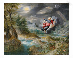 God creating the sun, the moon and the stars in the Firmament, c.1650 by Jan the Younger Brueghel