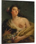 Portrait of a lady as Flora by Giovanni Battista (1696-1770) Tiepolo