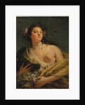 Portrait of a lady as Flora by Giovanni Battista (1696-1770) Tiepolo