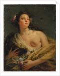 Portrait of a lady as Flora by Giovanni Battista (1696-1770) Tiepolo