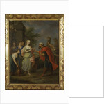 Eliezer and Rebecca at the well by Balthasar Beschey