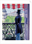 Man on a balcony, Boulevard Haussmann, 1880 by Gustave Caillebotte