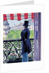 Man on a balcony, Boulevard Haussmann, 1880 by Gustave Caillebotte