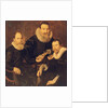 Group portrait of three gentlemen by Thomas de Keyser