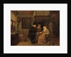 A doctor visiting a sick woman by Quiringh Gerritsz. van Brekelenkam