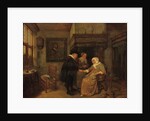 A doctor visiting a sick woman by Quiringh Gerritsz. van Brekelenkam