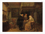 A doctor visiting a sick woman by Quiringh Gerritsz. van Brekelenkam